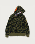 1ST CAMO 2ND SHARK FULL ZIP HOODIE MENS