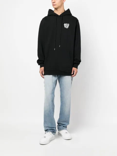 Htc Los Angeles logo-print cotton hoodie