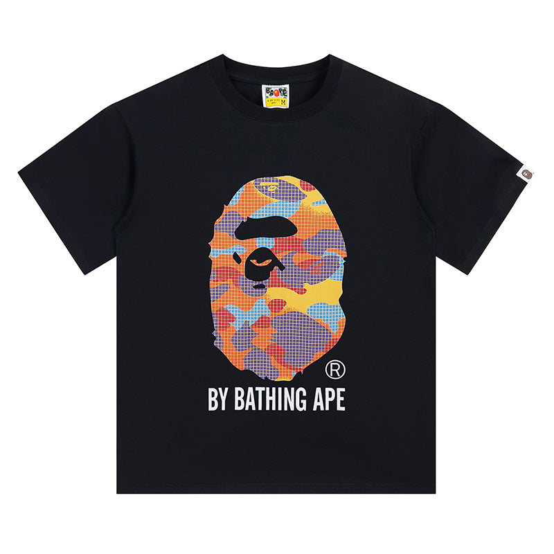 BAPE Mosaic Big Ape Head Men's T-Shirt - Black