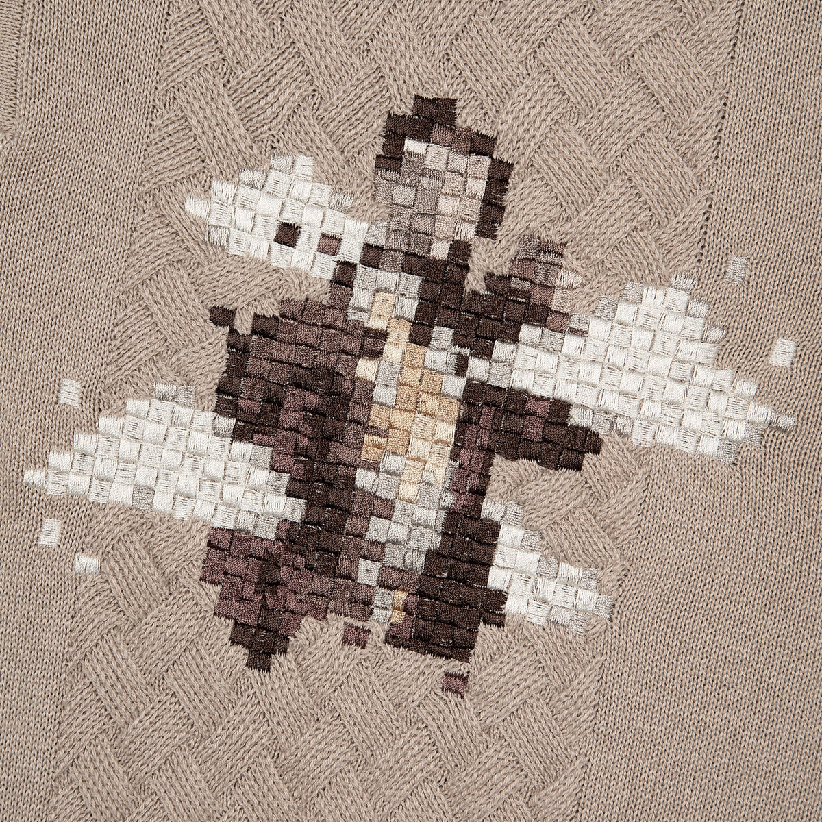 "on air" Polo knit beige