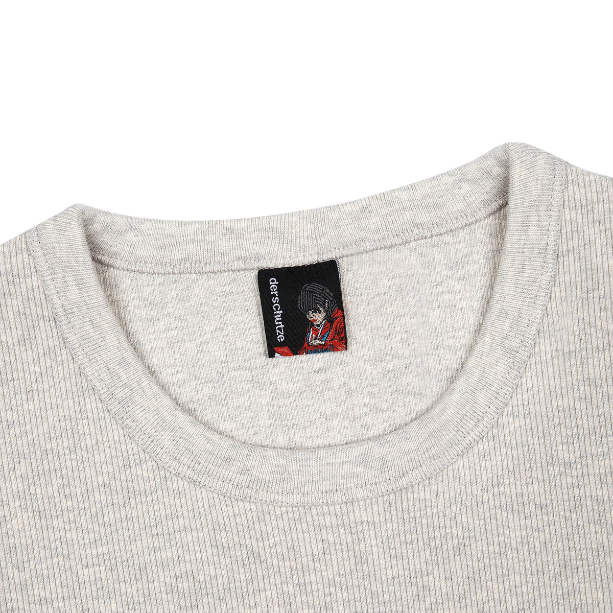 "blossom v3" ribbed T Shirt grey