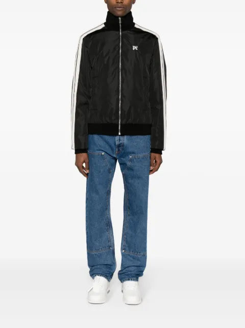Palm Angels monogram-embroidered padded bomber jacket