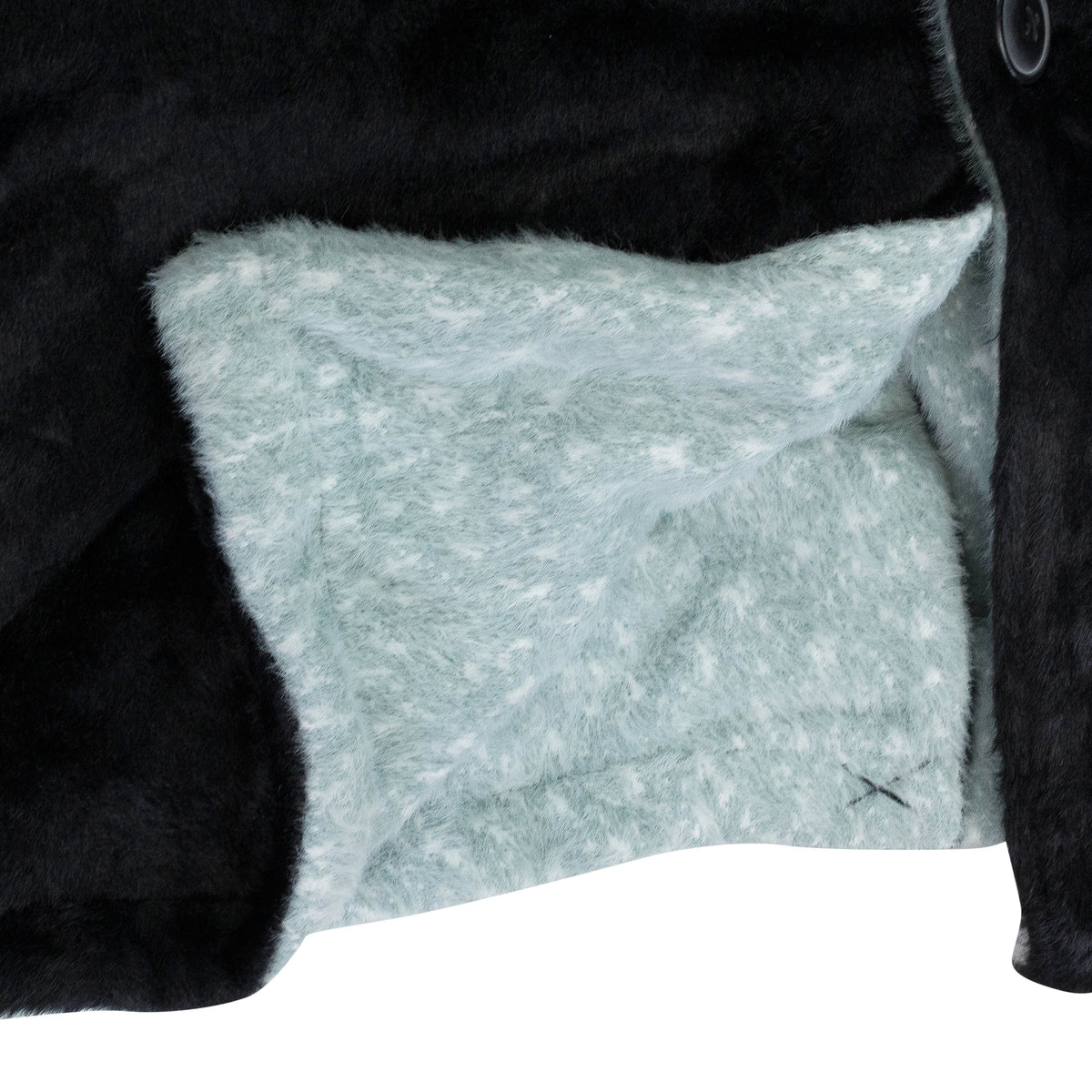 BLACK,WHITE TEXTURED REVERSABLE MAC COAT