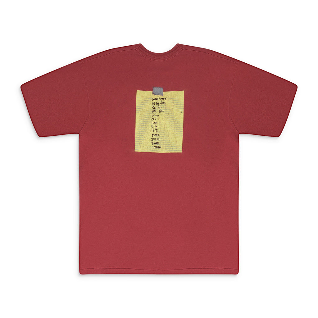 RED PEARL JAM AMES BROTHERS NO CODE T-SHIRT