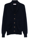 Brunello Cucinelli Malfilé cotton English Rib cardigan with raglan sleeves