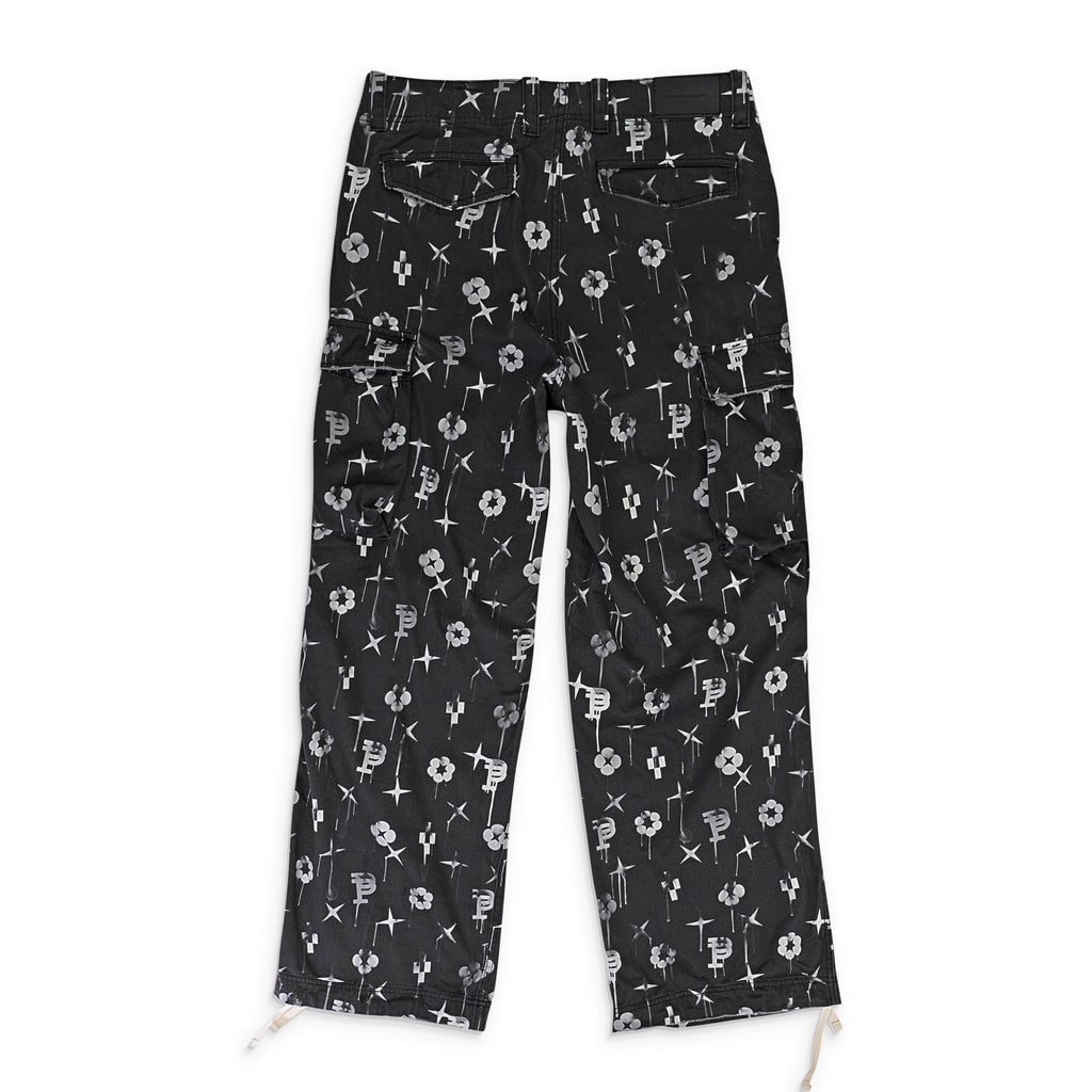 Black Double Pocket Cargo Pants