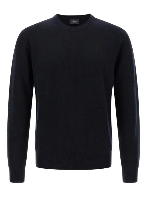 Brioni crew-neck cuffed-sleeve sweater