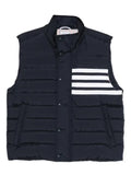 Thom Browne four-bar downfill gilet