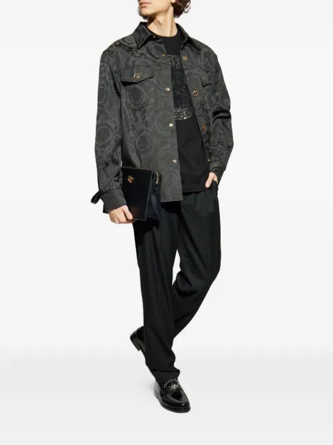 Versace jacquard cotton overshirt