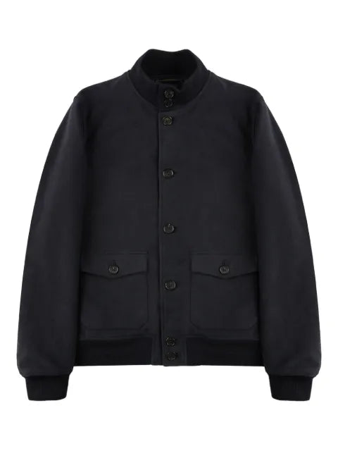 slowear button-up bomber jacket