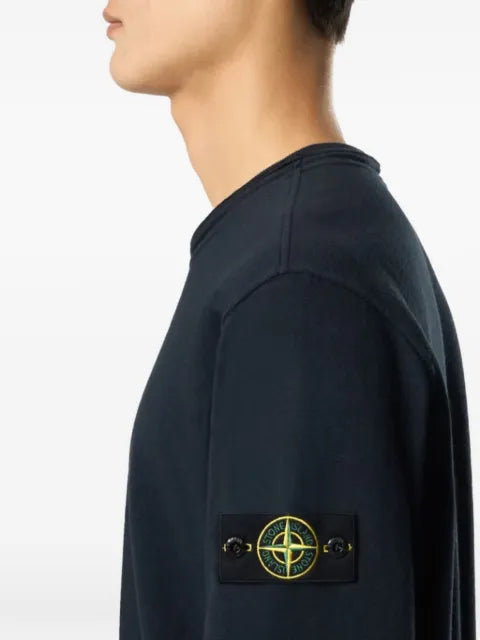 Stone Island 6100034 malfilé fleece 'Old' effect sweatshirt