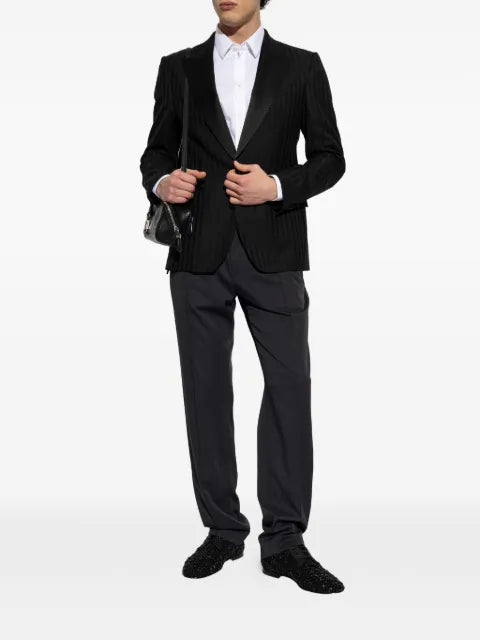 Dolce & Gabbana striped peak-lapel blazer