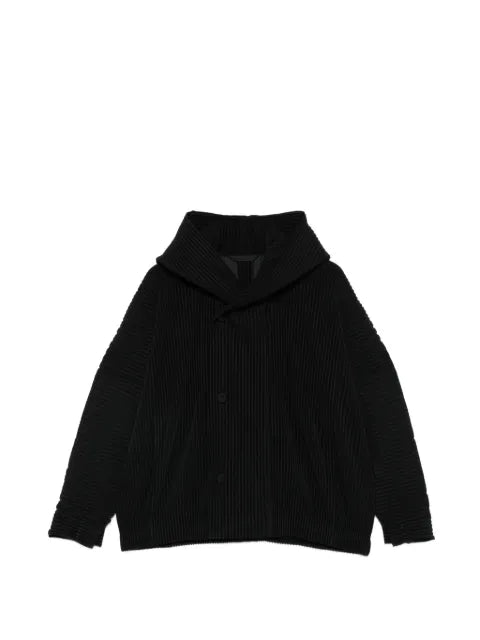 Homme Plissé Issey Miyake March plissé buttoned jacket