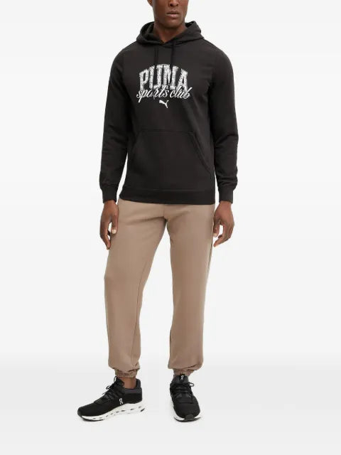 PUMA logo-print drawstring hoodie