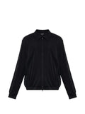Giorgio Armani blouson jacket regular fit in washed cupro-blend pique