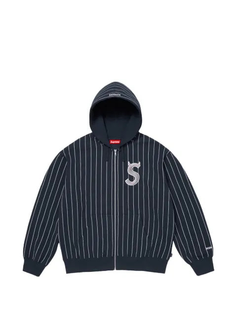 Supreme Devil S pinstriped hoodie