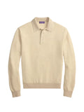 Ralph Lauren Purple Label herringbone-jacquard Polo sweater
