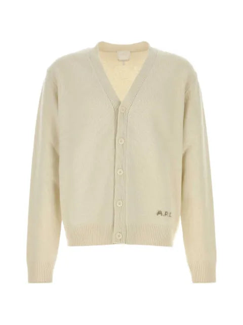 A.P.C. Kevin logo-embroidered cardigan