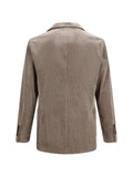 Brunello Cucinelli double-breasted corduroy jacket