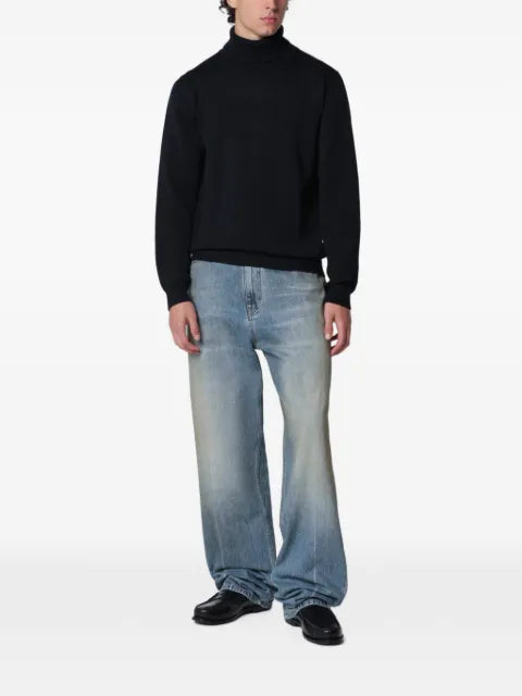 Roberto Collina roll-neck ribbed-trim sweater