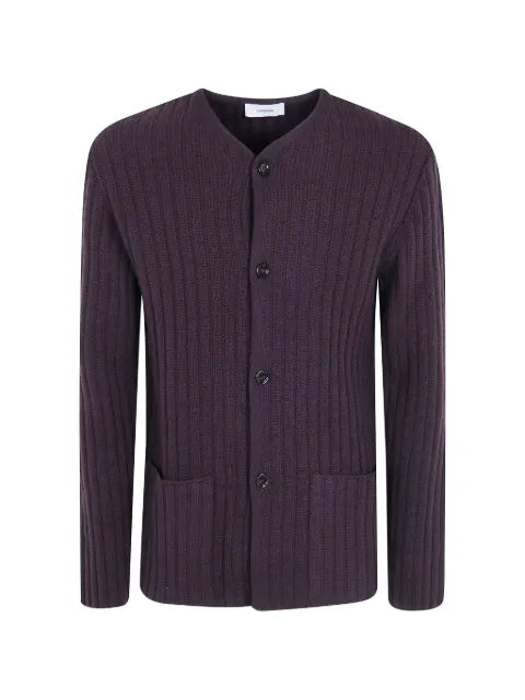Lardini Le Origini ribbed-knit button-up cardigan