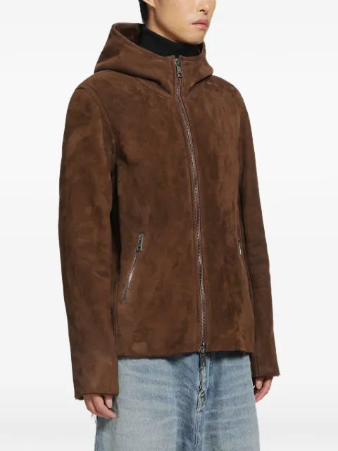 Giorgio Brato lamb-suede hooded jacket
