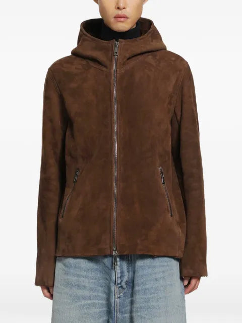 Giorgio Brato lamb-suede hooded jacket