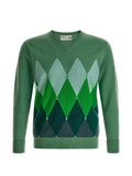 Ballantyne diamond-intarsia sweater