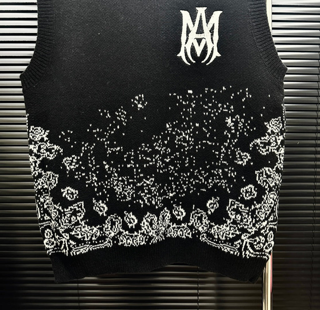 AMIRI MA Monogram Gradient Paisley Knit Vest
