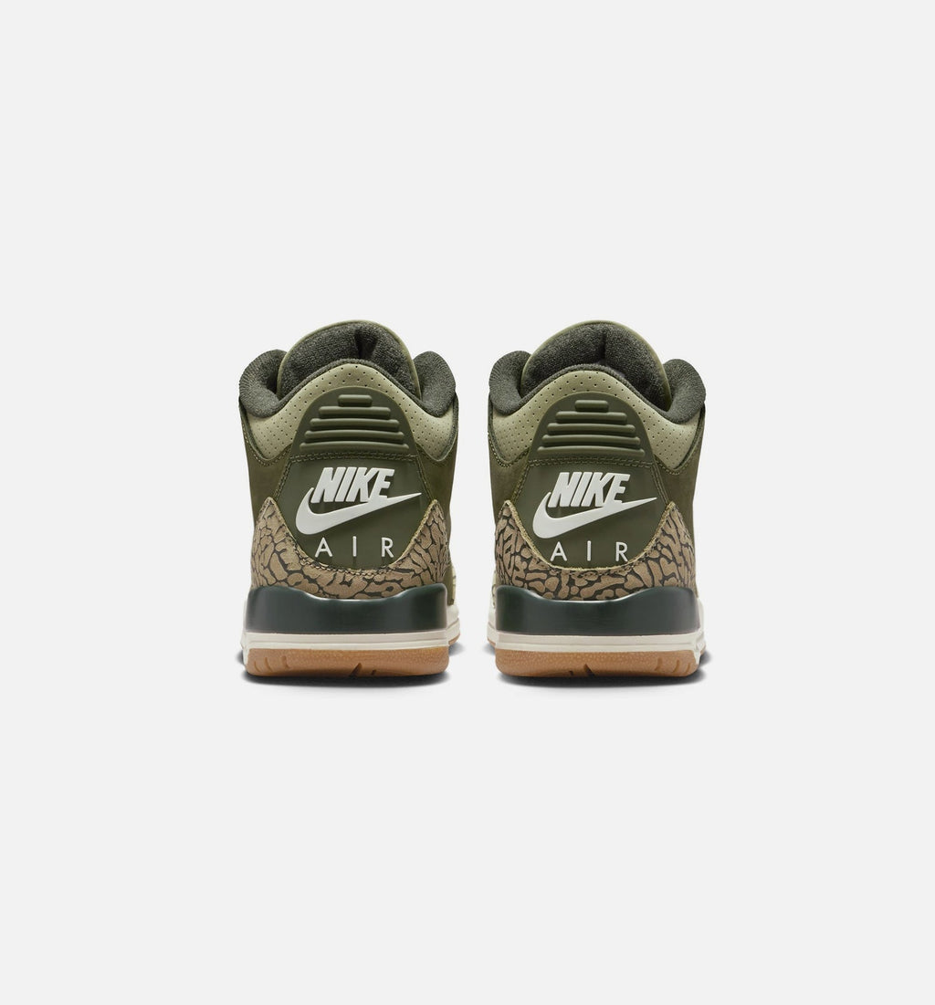 Air Jordan 3 Retro Medium Olive Grade School Lifestyle Shoe