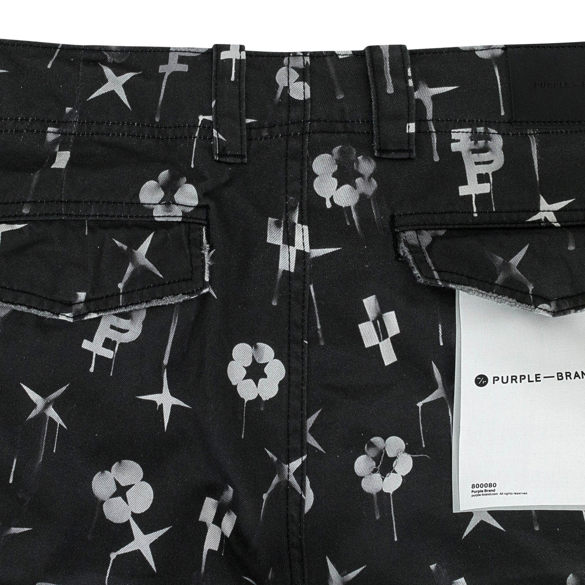 Black Double Pocket Cargo Pants
