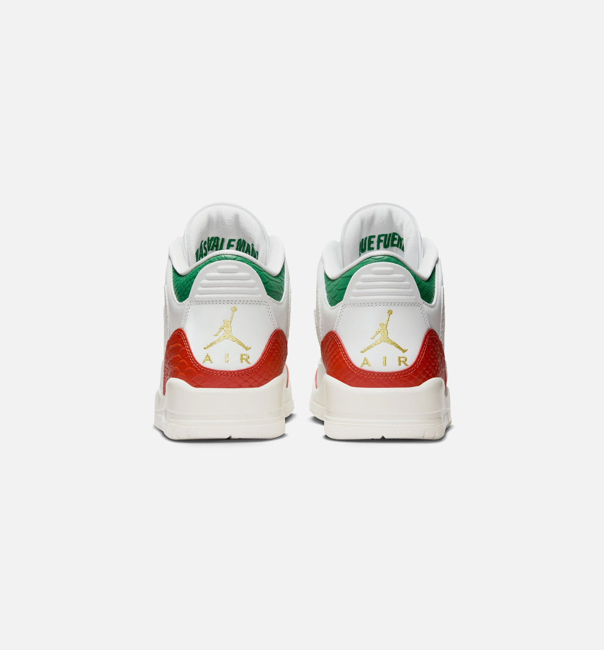 Air Jordan 3 Retro El Vuelo | Men's Lifestyle Shoe | Summit White/Pine Green/Dragon Red/Metallic Gold