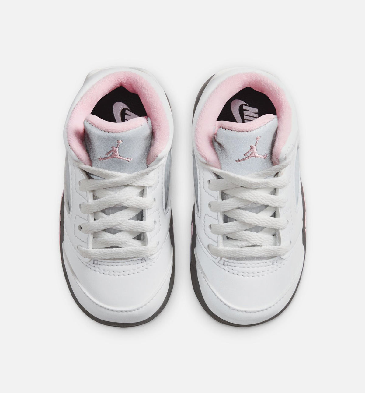 Air Jordan 5 Retro Medium Soft Pink Baby & Toddler Sneakers - White / Black / Medium Soft Pink
