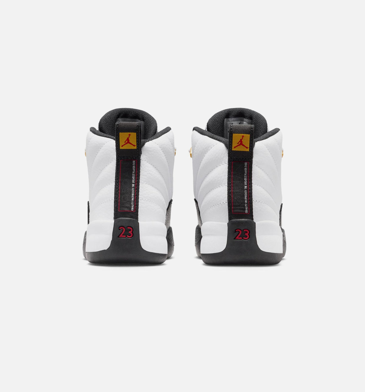 Air Jordan 12 Retro Taxi Infant/Toddler Lifestyle Shoes – White/Black/Taxi
