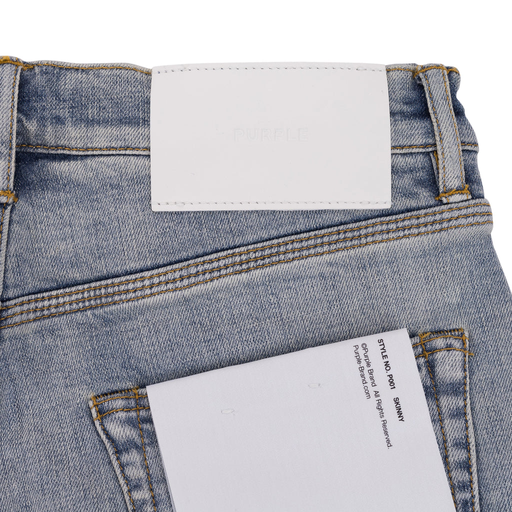 Light Indigo Fade Down Skinny Jeans