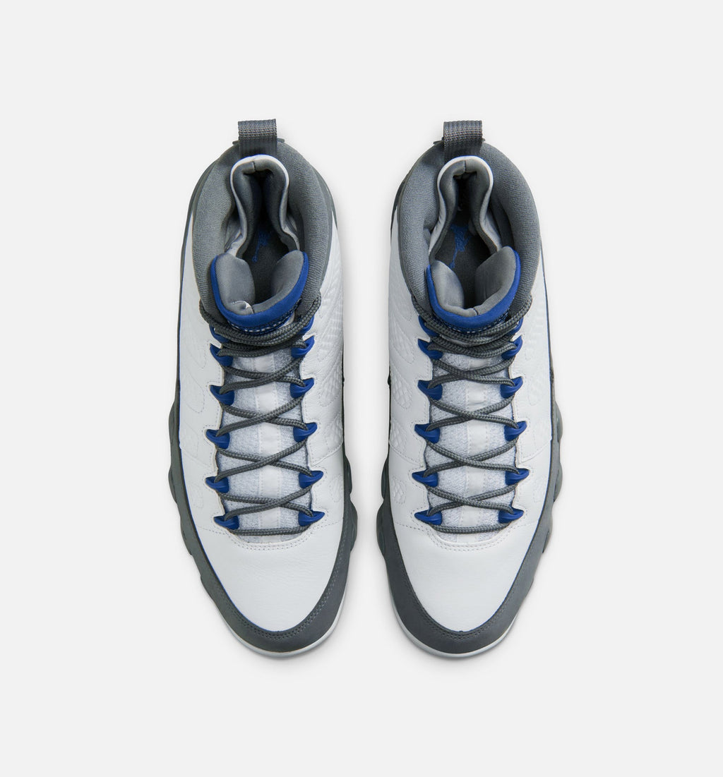 Air Jordan 9 Retro Flint Grey Men's Lifestyle Shoes – White/French Blue/Flint Grey