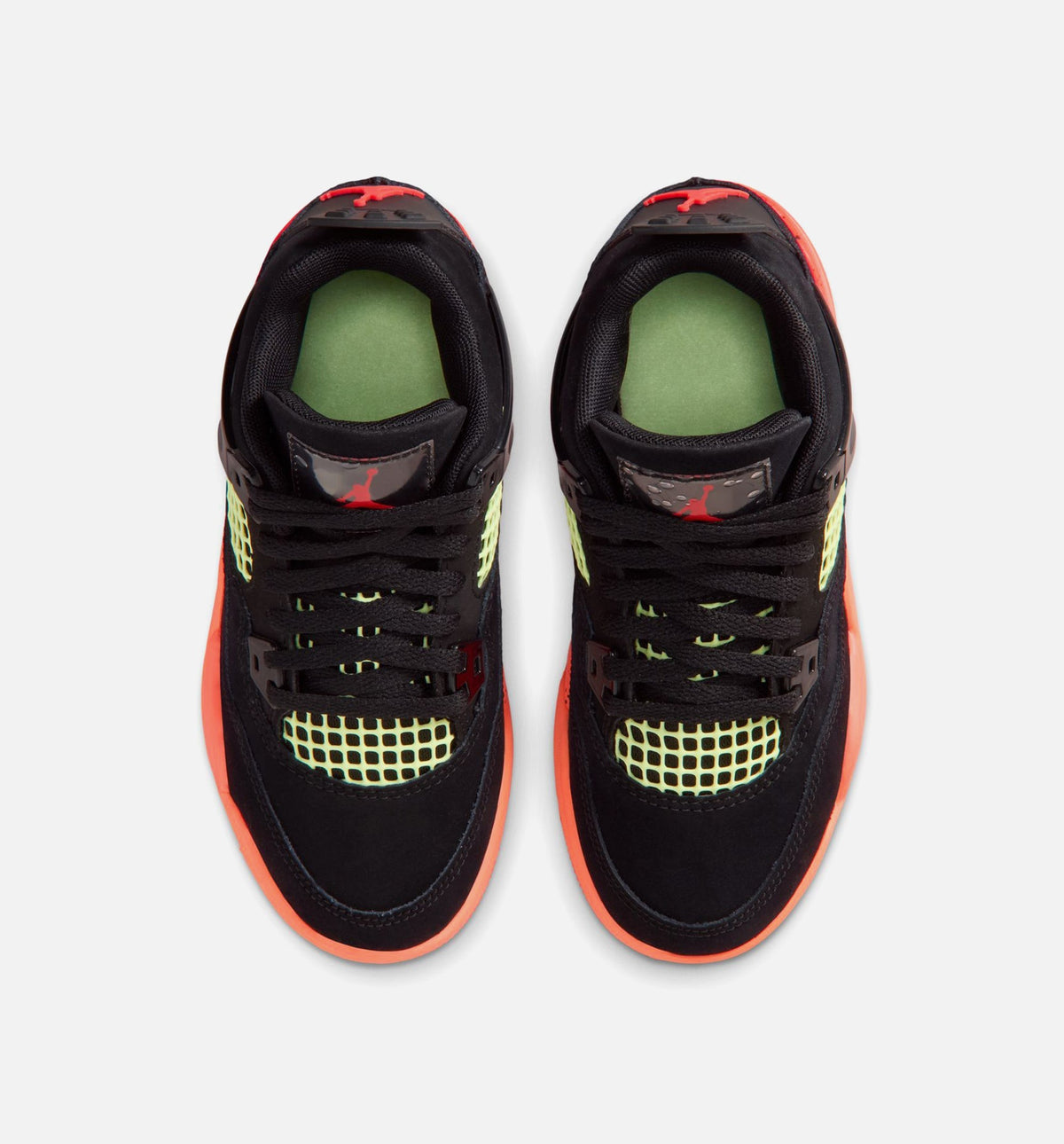Air Jordan 4 Retro Black Infrared 23 Preschool Lifestyle Shoes - Black/Infrared 23/Bright Mango