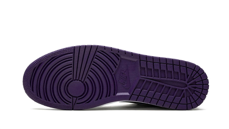 Air Jordan 1 Low 'Court Purple' – White & Vibrant Purple AJ1 Low with Classic Court-Ready Details