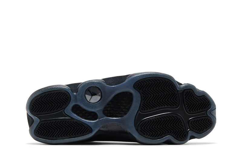 Air Jordan 13 Retro 'Cap and Gown' – All-Black Premium Suede AJ13 with Holographic Eye & Sophisticated Tonal Execution