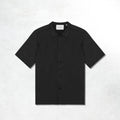 Les Deux Hector Plissé SS Shirt: Black