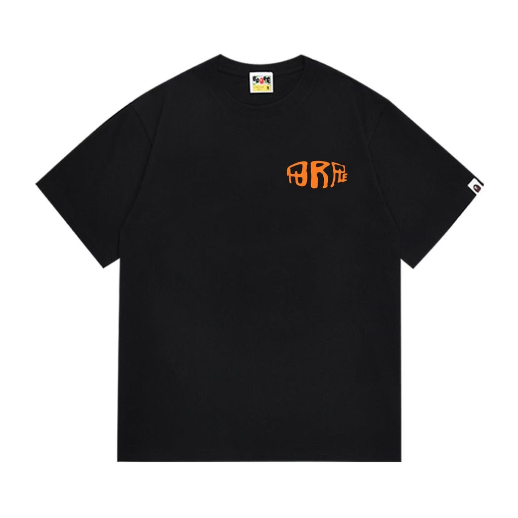 BAPE Orange Graphic Short-Sleeve T-Shirt