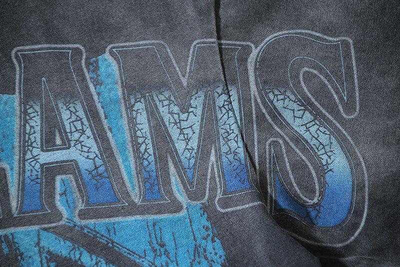 VALE USA Washed Black Graphic T-Shirt
