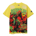 Rough Play Skate Skeleton Yellow Graphic T-Shirt