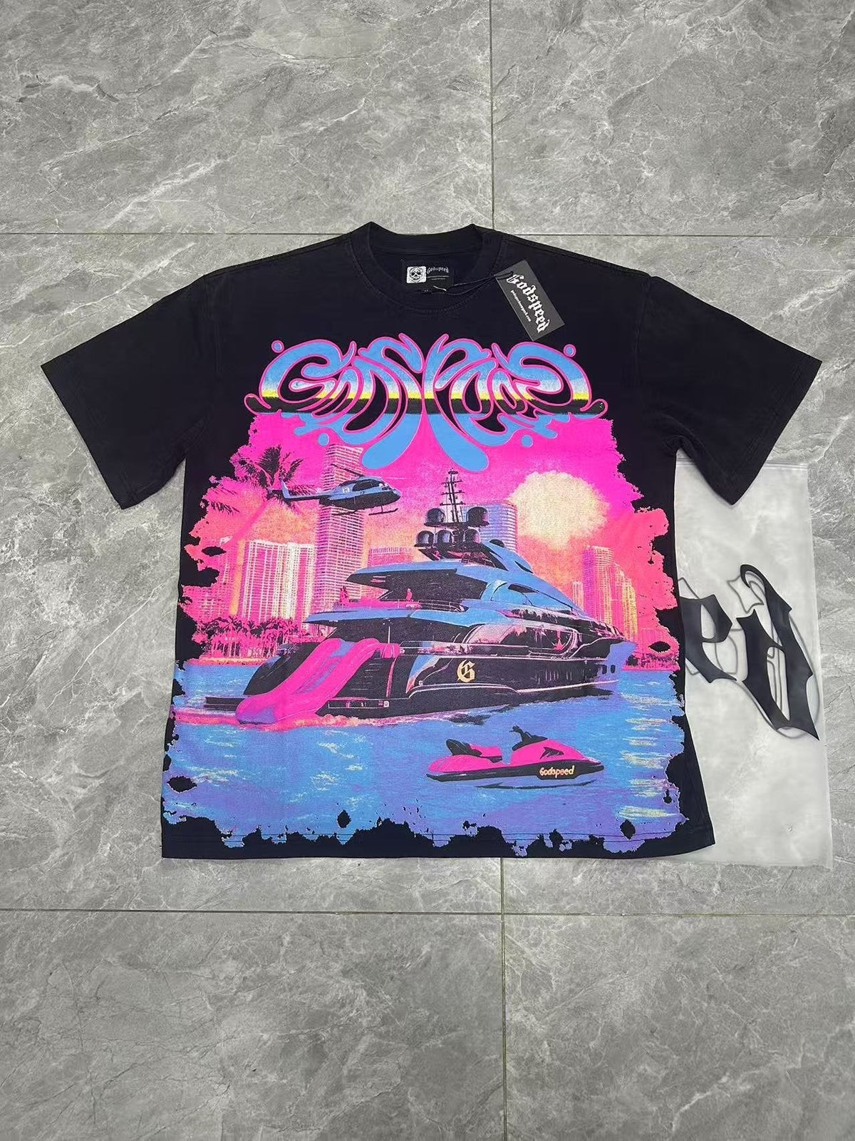 Godspeed Yacht Graphic T-Shirt