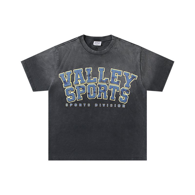 VALE USA Sports Division Graphic T-Shirt - Charcoal