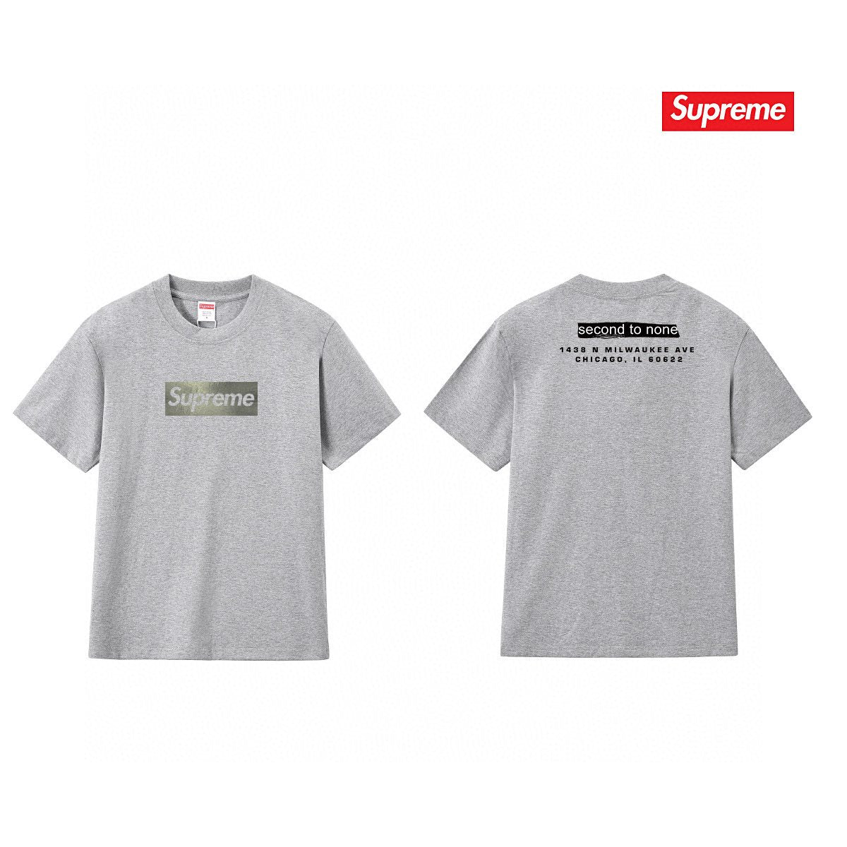 Supreme Chicago Store Opening Graphic Short-Sleeve T-Shirt