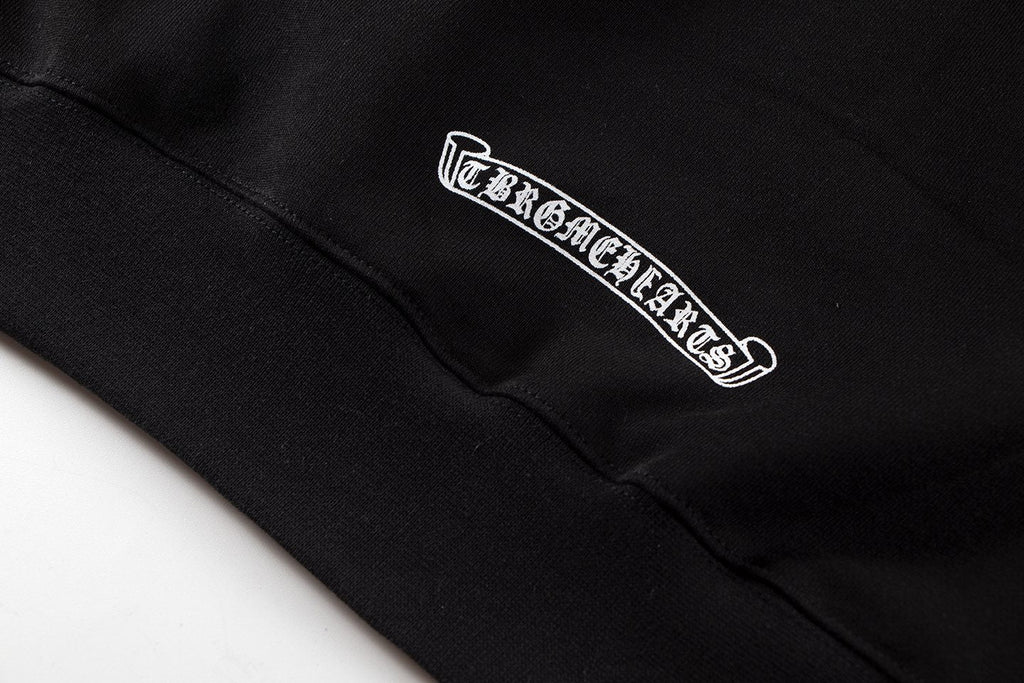 Chrome Hearts Horseshoe Cross Sanskrit Zip Hoodie