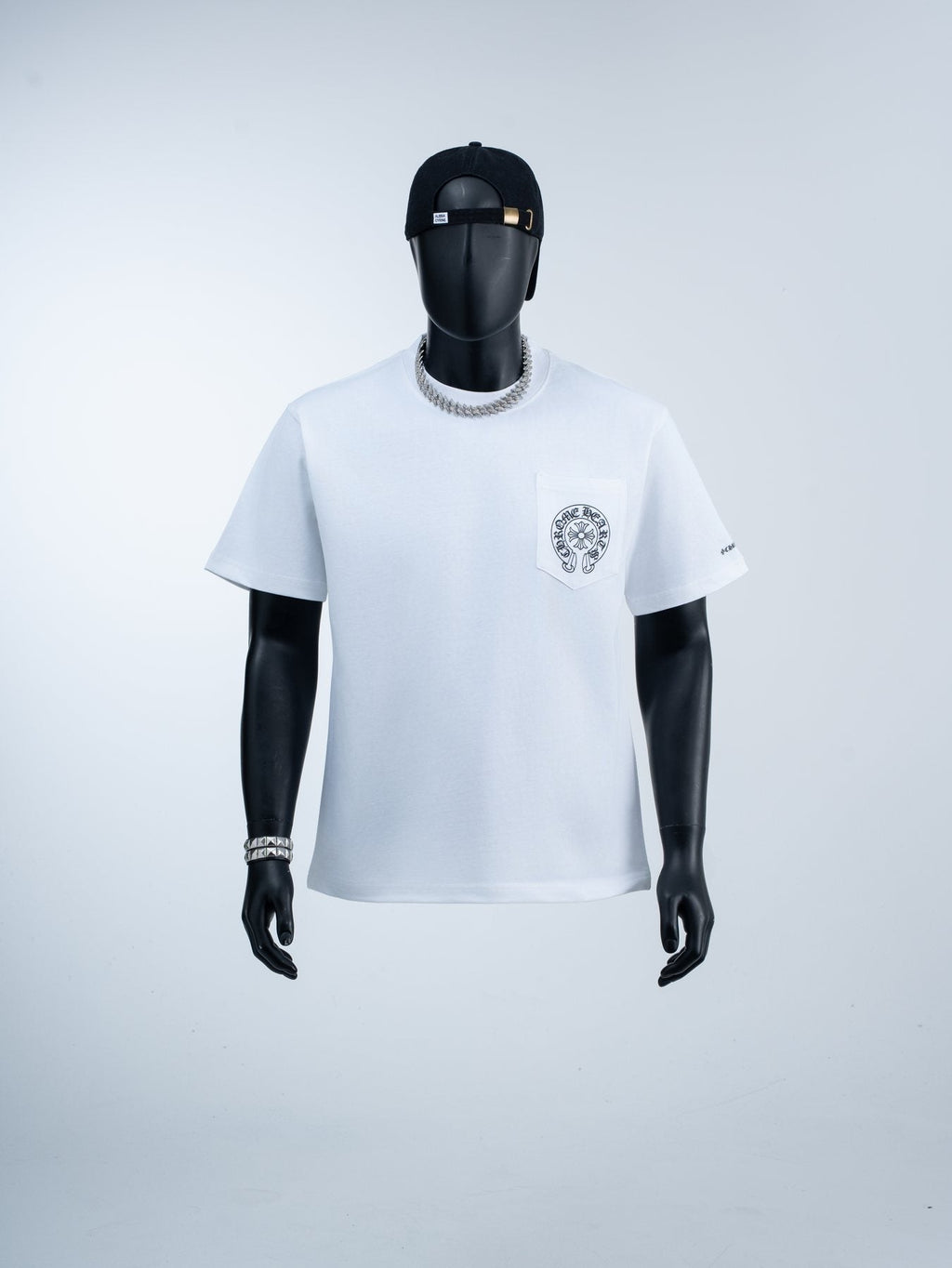 Chrome Hearts Horseshoe Graphic Pocket T-Shirt