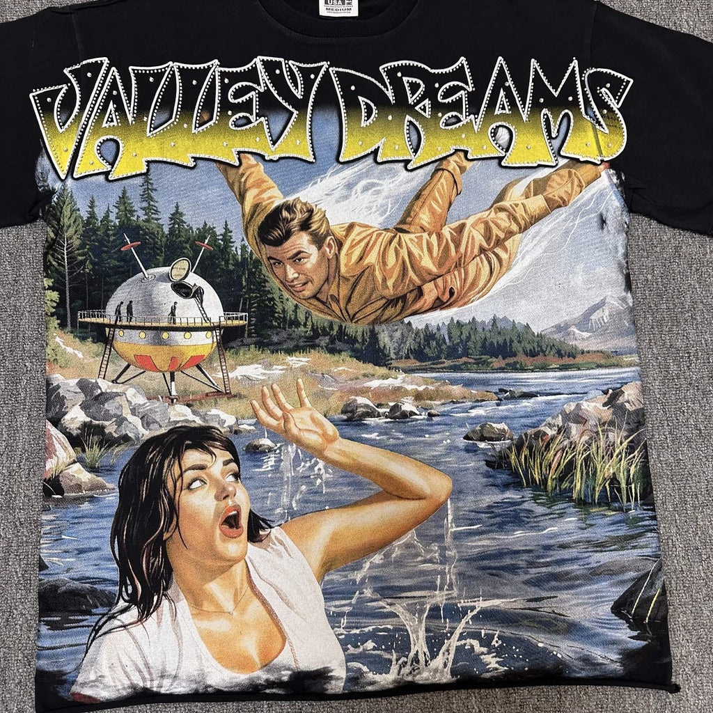 Valley Dreams Washed Graphic Short-Sleeve T-Shirt
