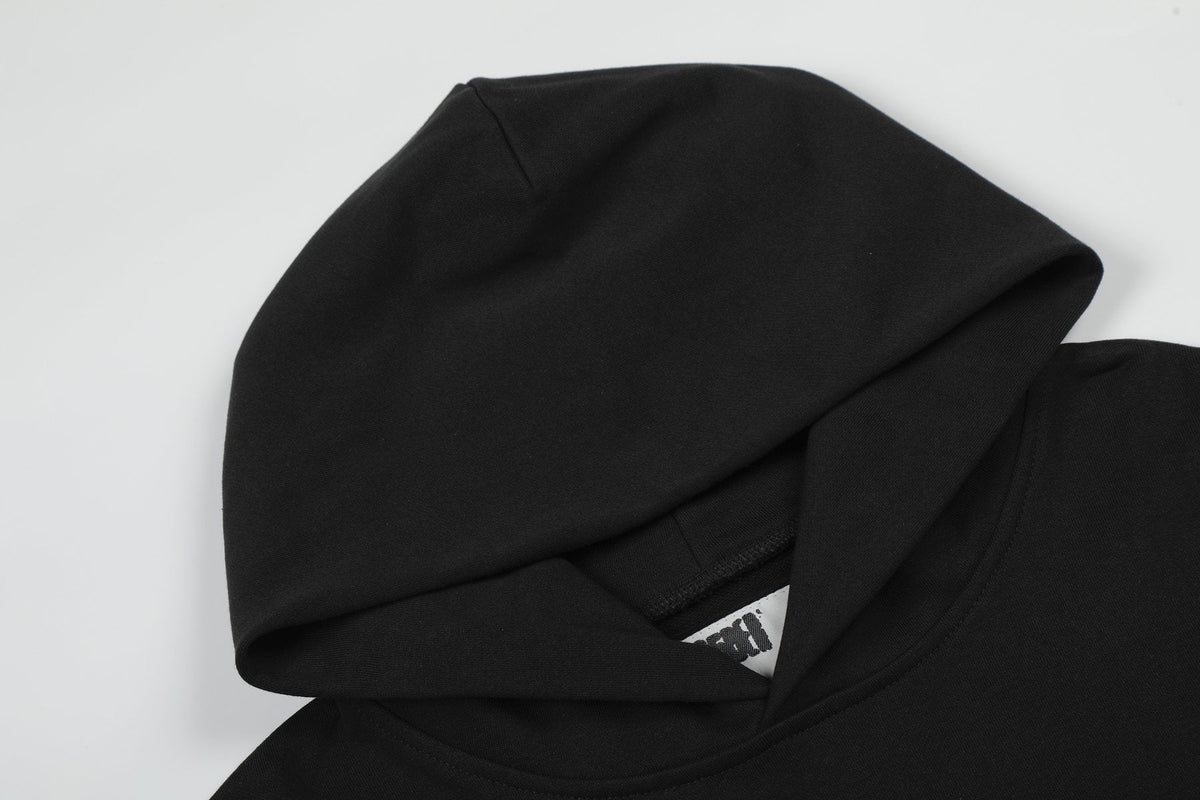 Sp5der Black White Graphic Hoodie & Jogger Matching Set